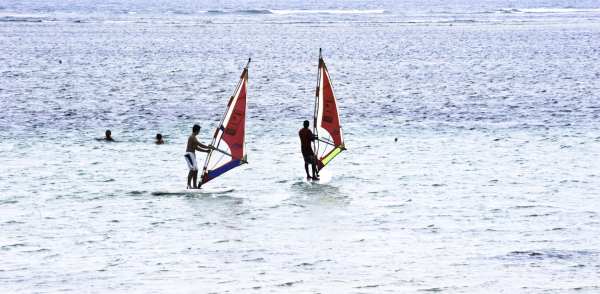 Water sports on Diani Beach