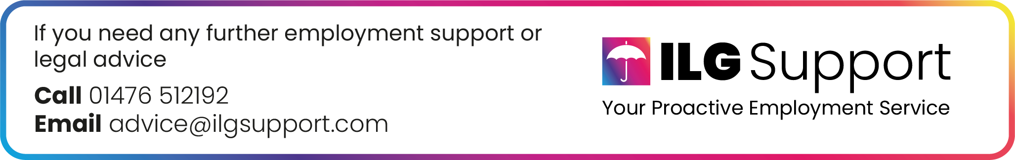 ILG Helpline Banner