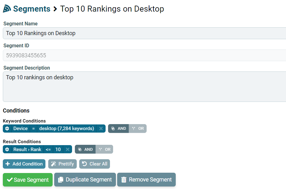 Top 10 rankings on desktop Nozzle segment