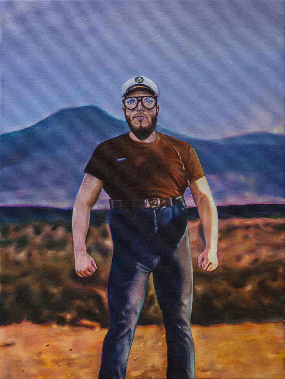 captainshat-mountains-muscles-jeans-painting