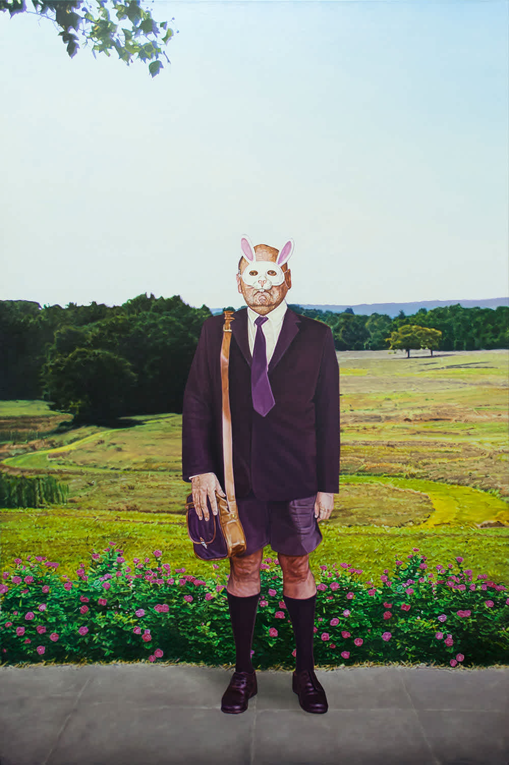 rabbitmask-landscape-suit-person-painting