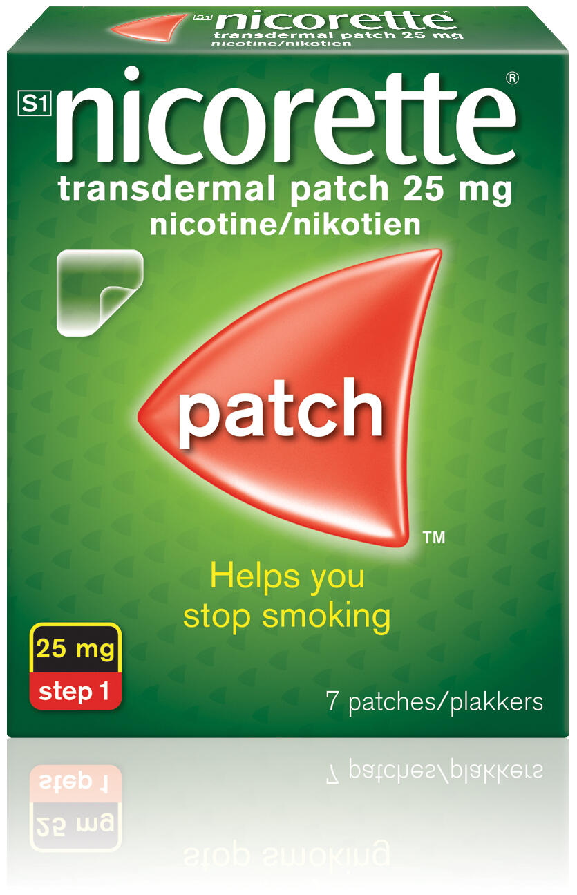 25 mg nicotine patch is equivalent to how many cigarettes NICORETTE® TRANSDERMAL PATCH 25 mg pack
