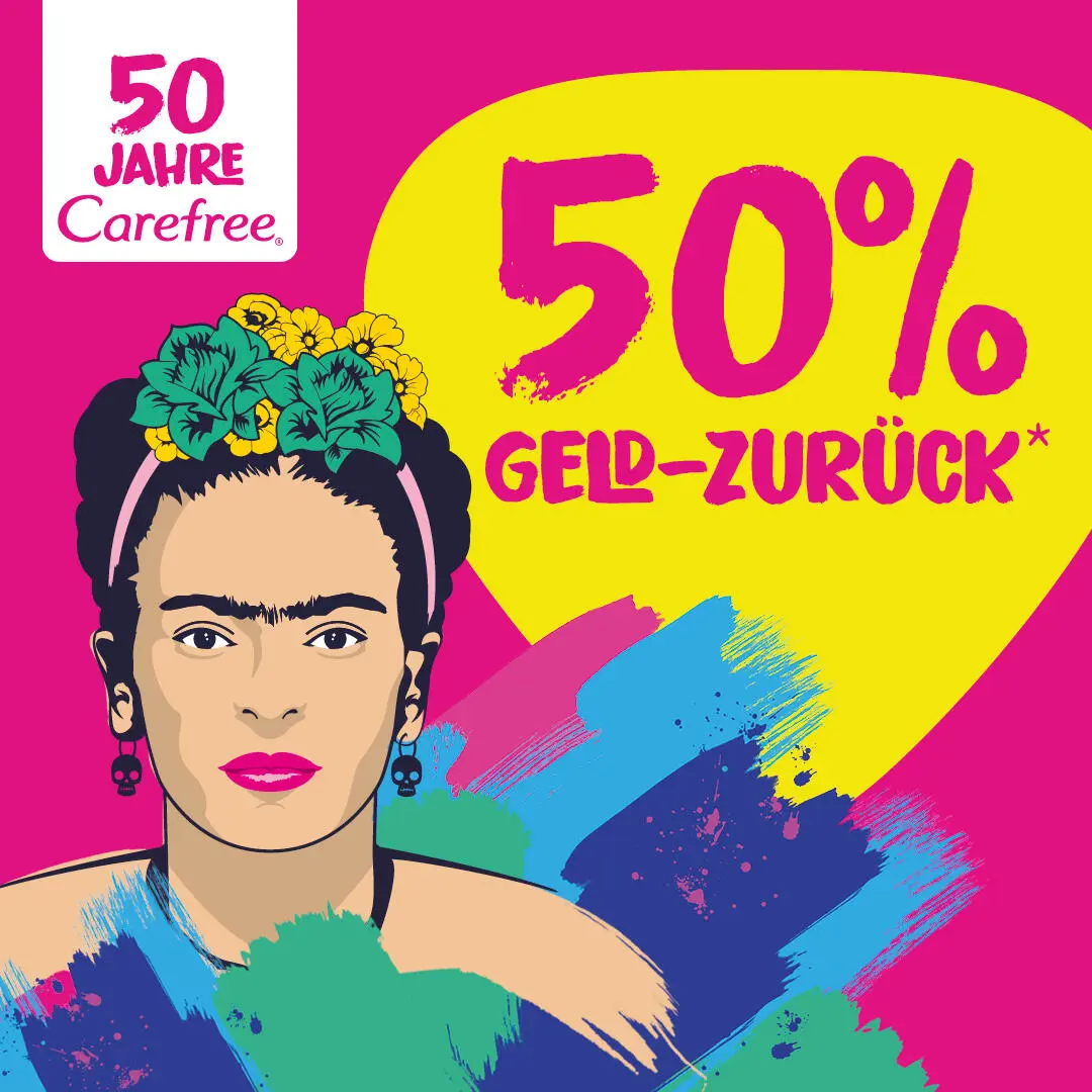 50 Jahre Carefree. 50% Geld-zurück