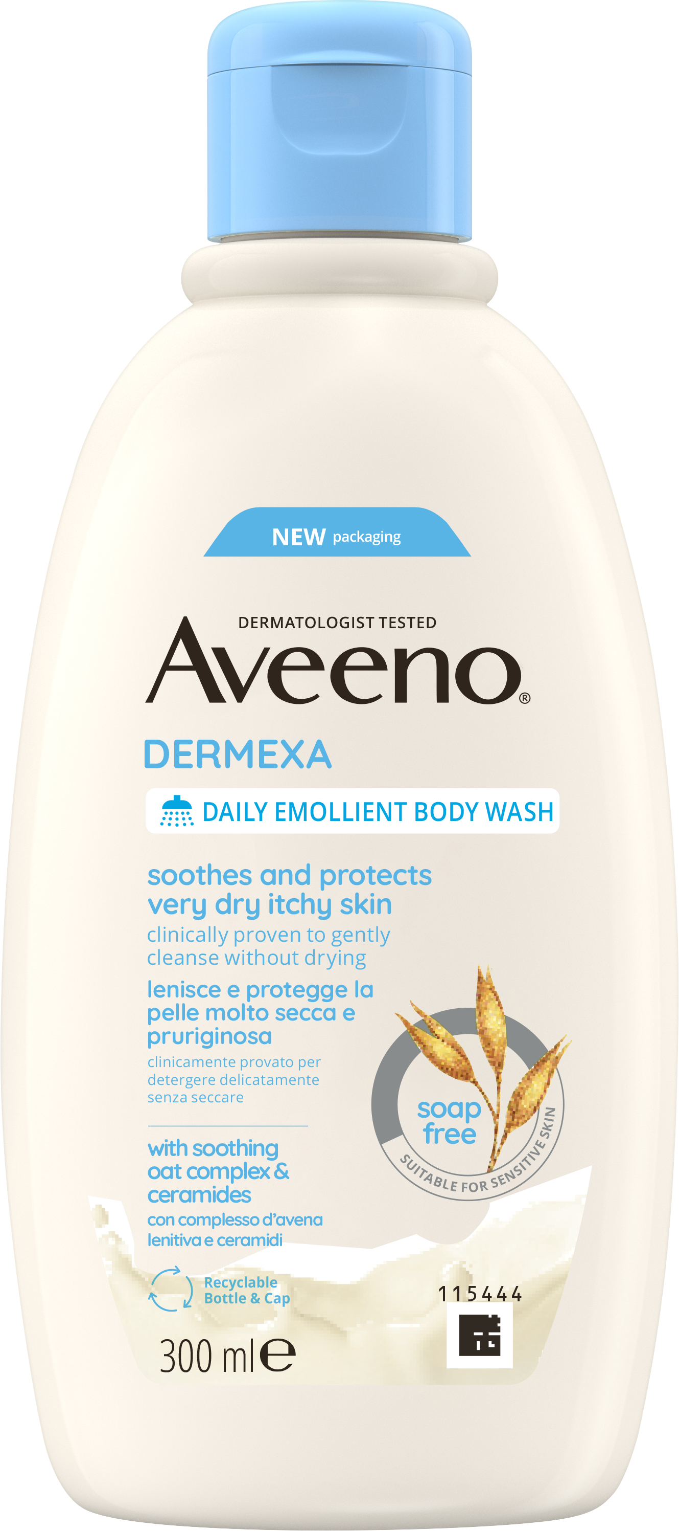 Aveeno Dermexa DailyEmolient BodyWash 300ml NoShad