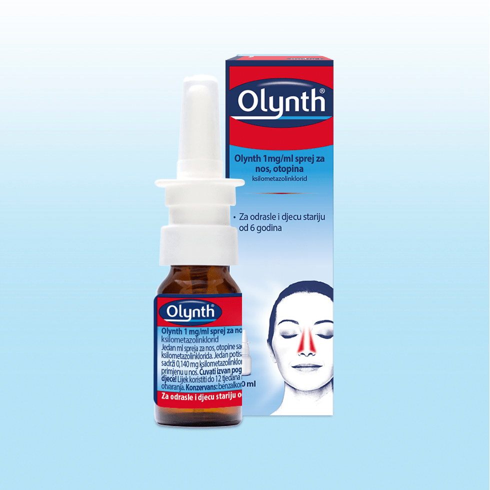 Olynth 1 mg/ml sprej za nos, otopina