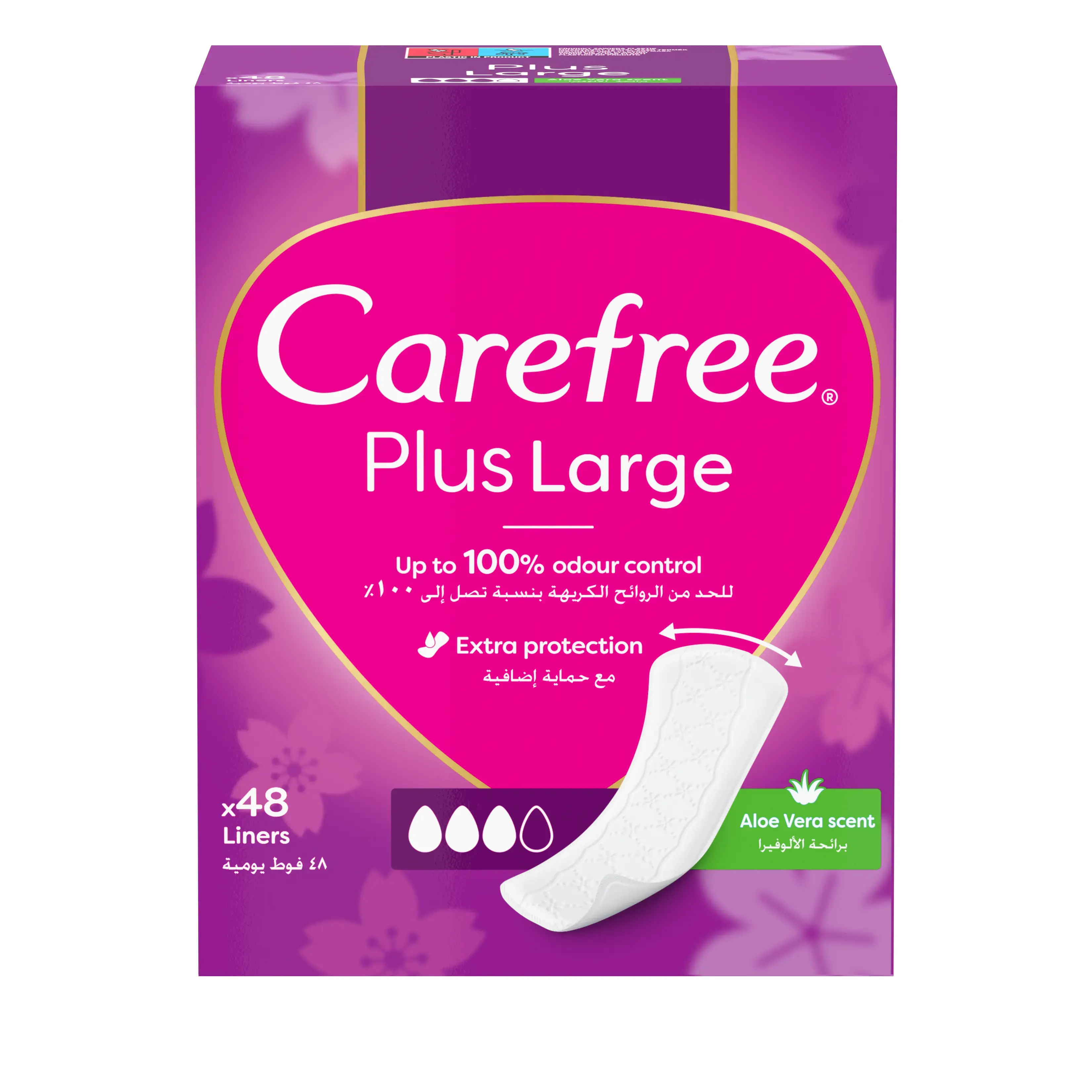 Carefree® Plus Large Aloé