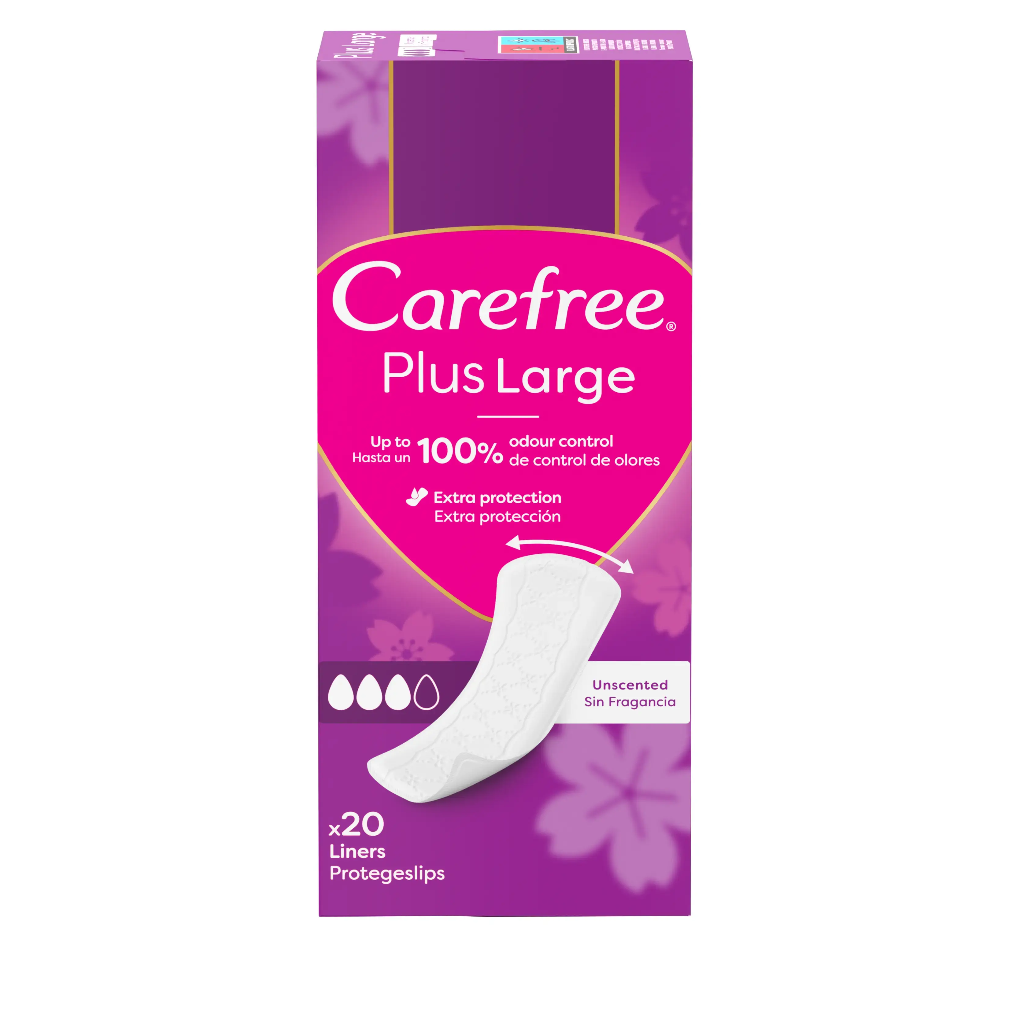 Carefree® Plus Large Fragrância Suave