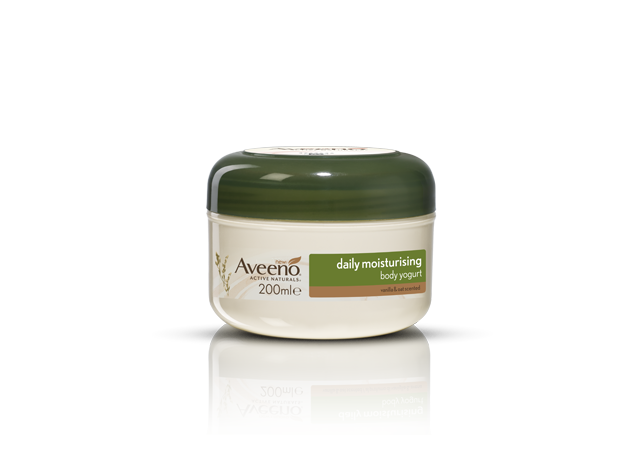 Aveeno<sup>®</sup> Daily Moisturising Bálsamo Corporal de Iogurte – Fragrância a Baunilha & Aveia