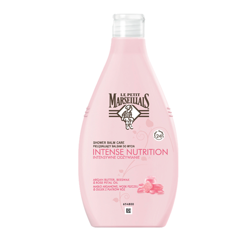 Gel de duş intens hidratant  Unt de argan & Ceară de albine & Ulei de trandafir 
