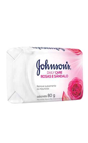 Sabonete JOHNSON’S® DAILY CARE Rosas e Sândalo