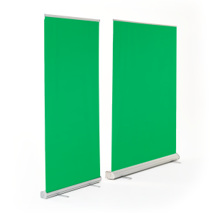 Green screen roll-up banners