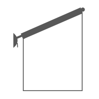 Drapeau fenêtre (59 x 56 x 80 cm)