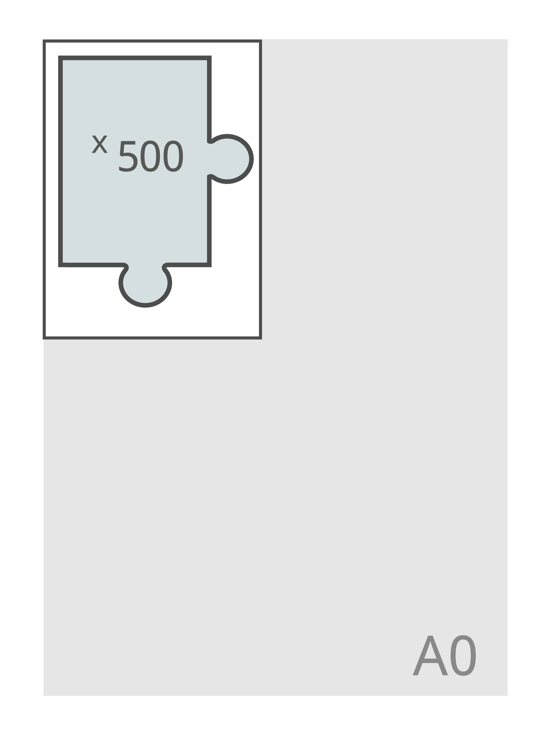 40 x 54 cm Carton (500 pièces)