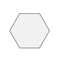 Hexagone (93 x 81 mm)