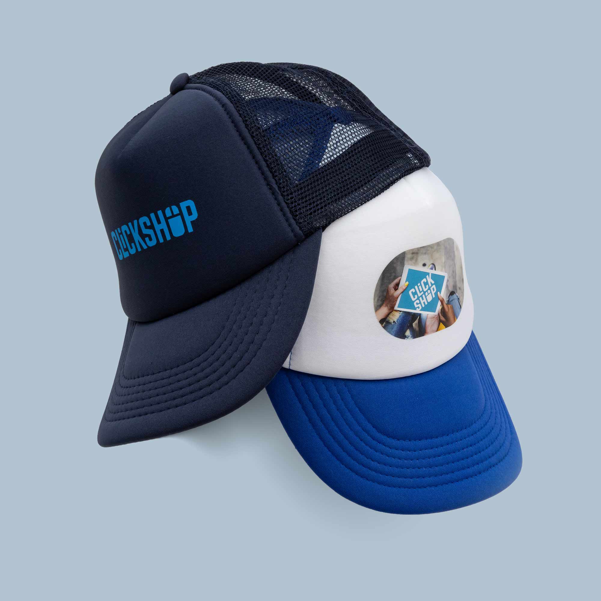 Trucker-Cap-Stapel