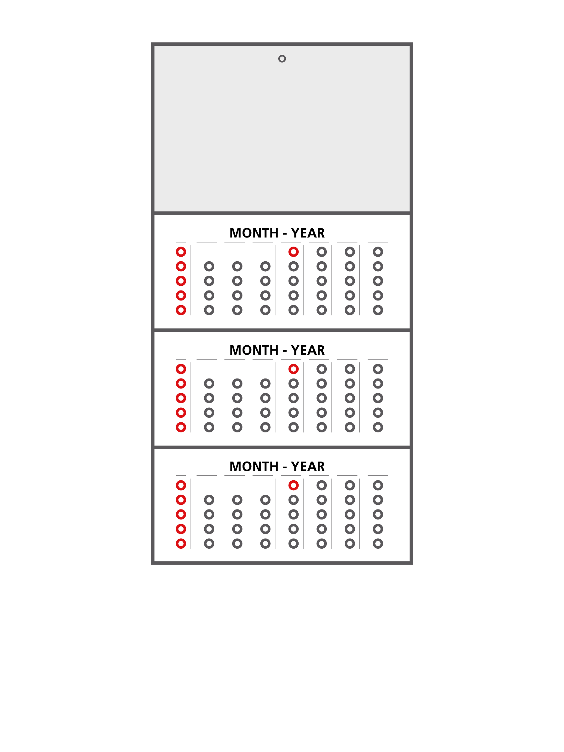 3-maands budgetkalender