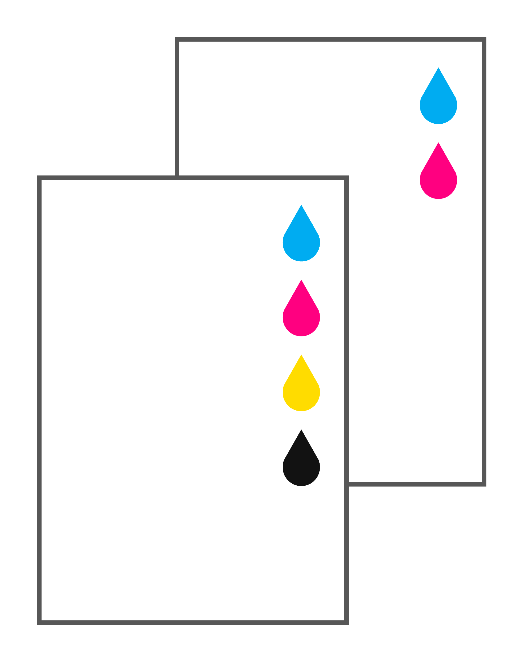 4/2  (full color / CM tegendruk)