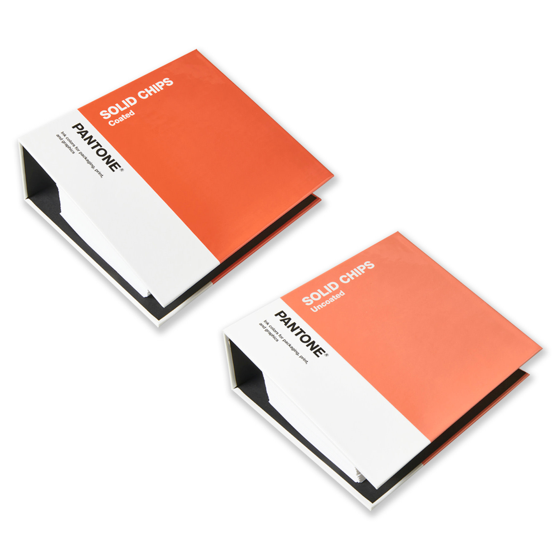 Solid color chips coated+uncoated