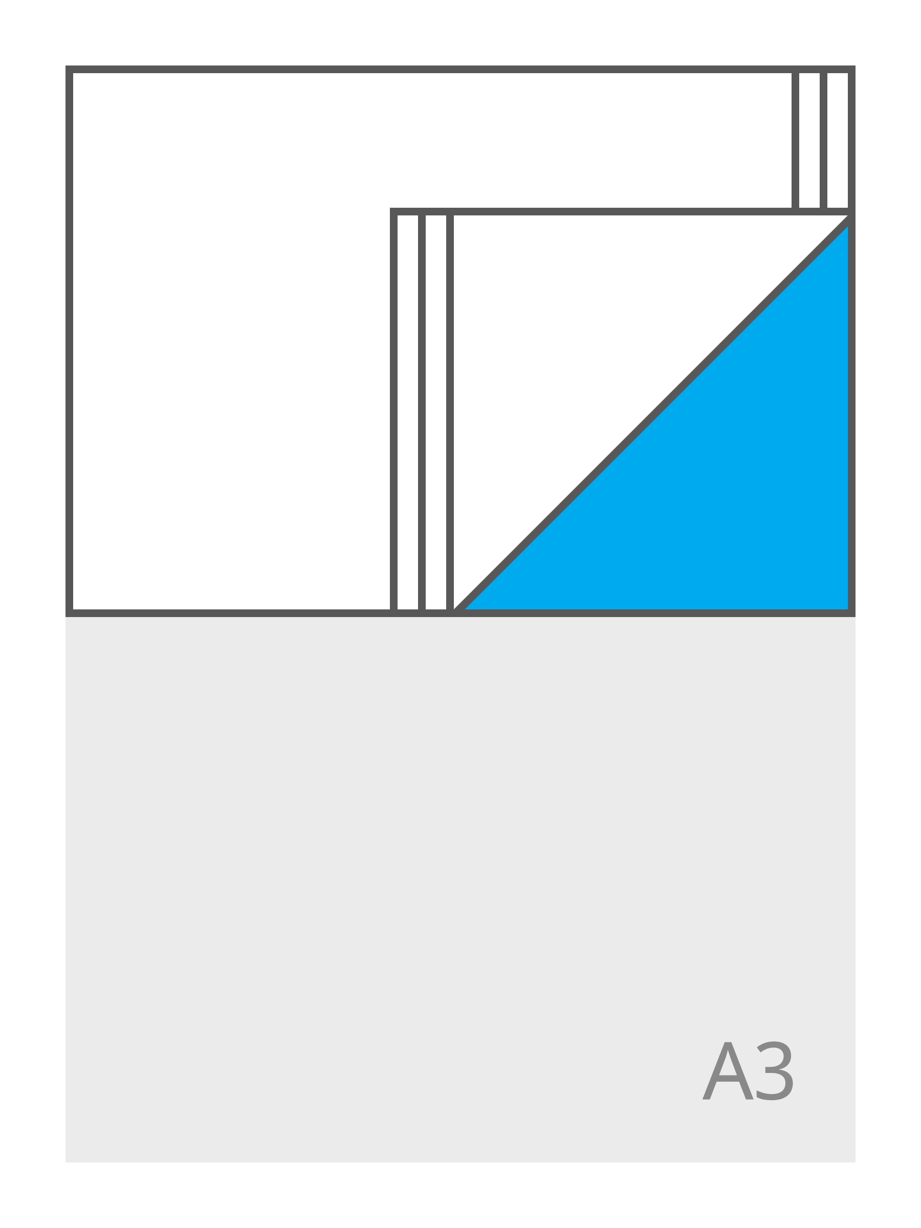 A4 liggend (297 x 210 mm)