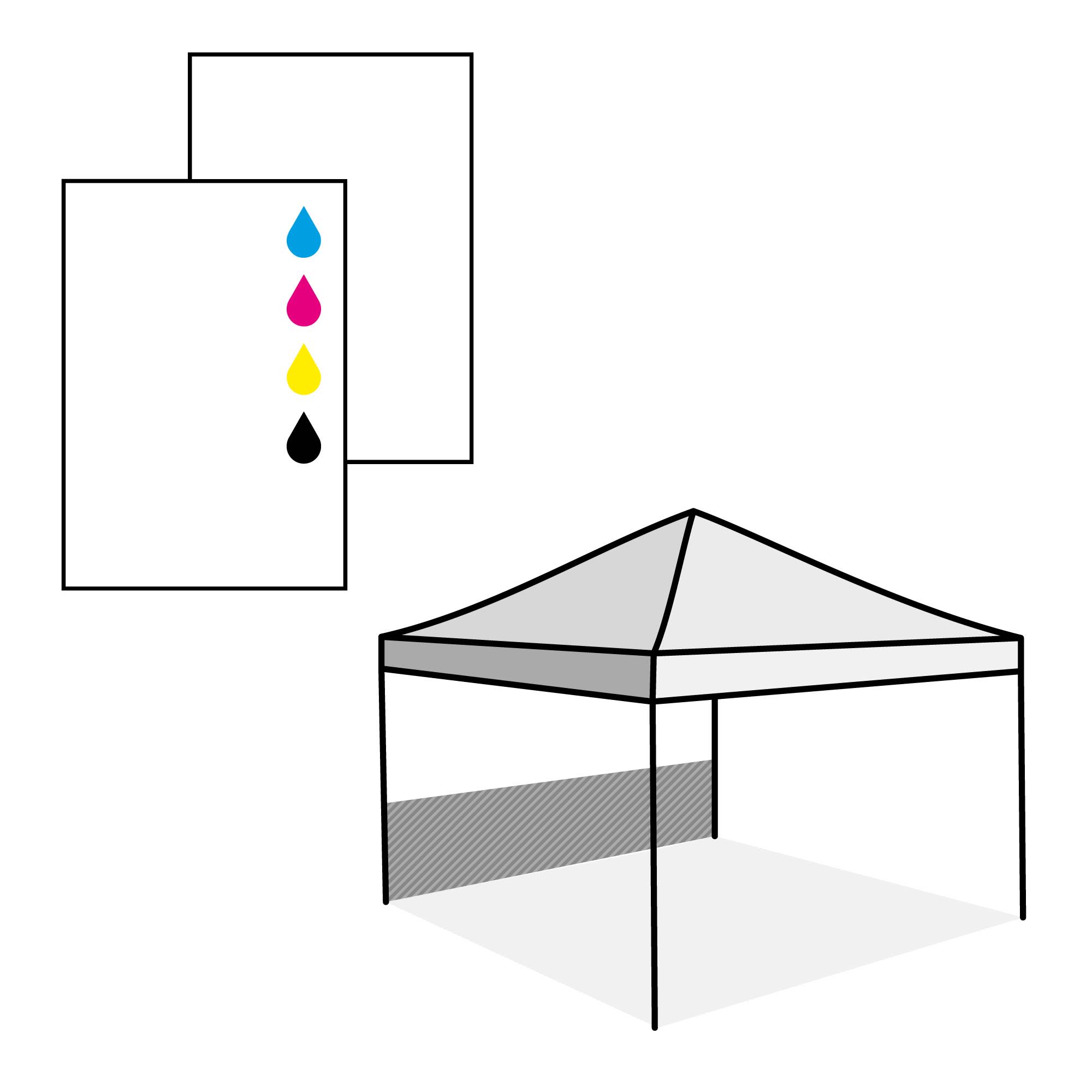 Demi-paroi, impression du côté intérieur