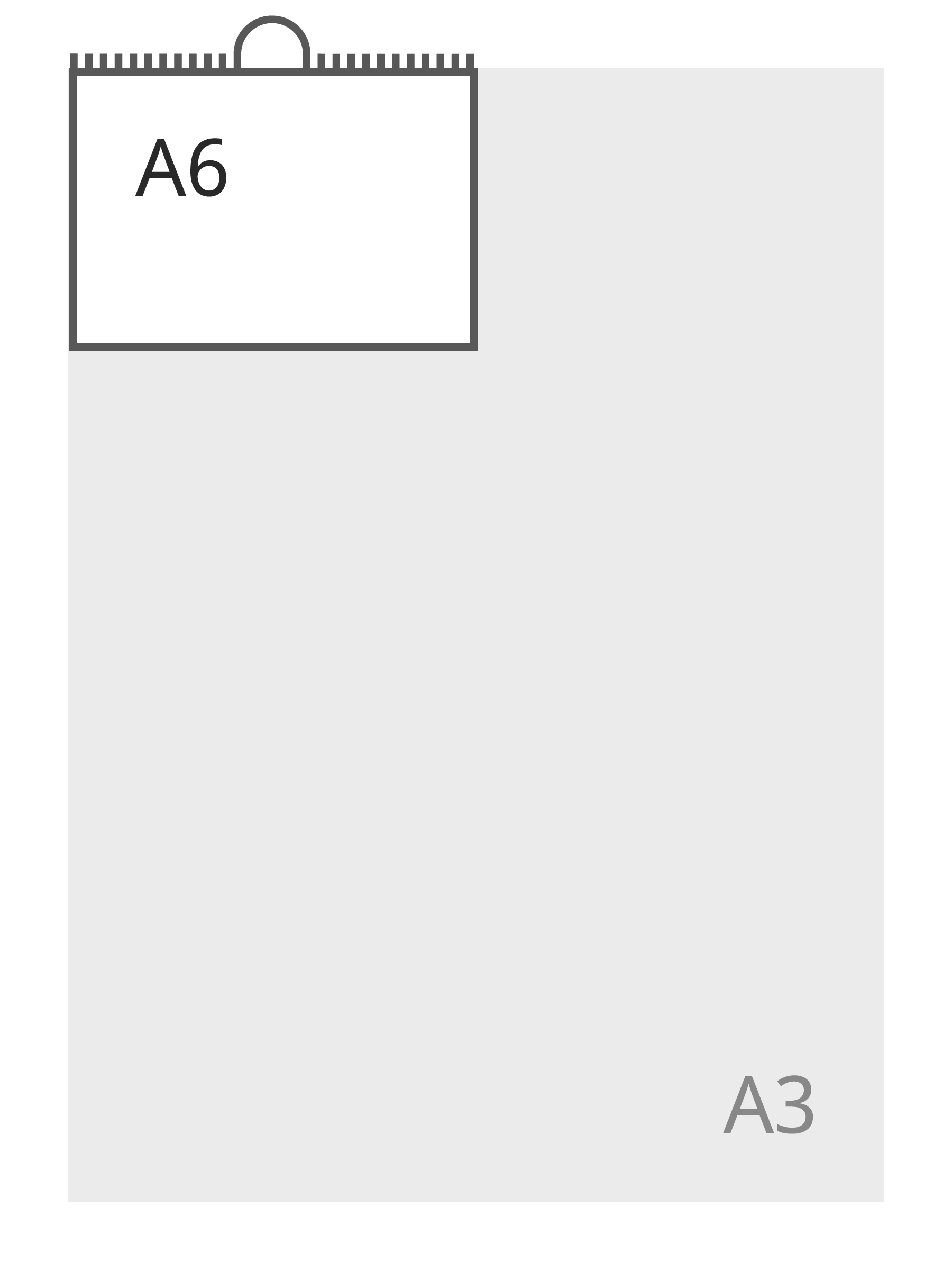 A6 paysage (148 x 105 mm)