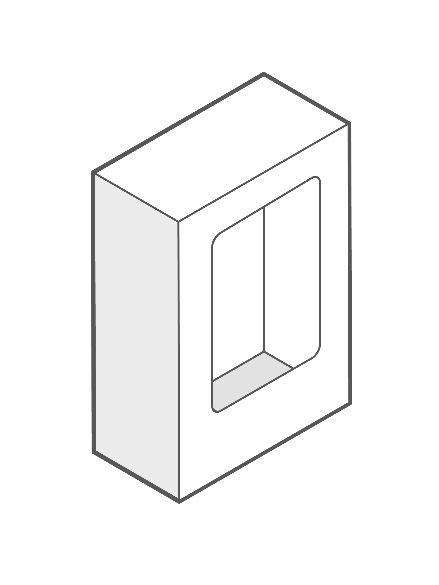Zonder transparant PVC