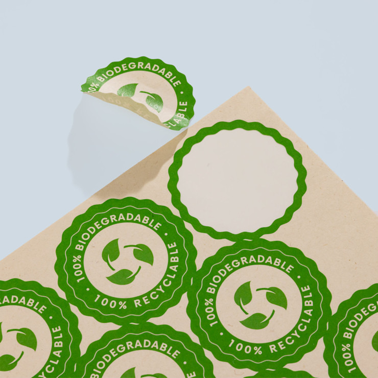Imprimer des feuilles de stickers compostables | Printdeal.be