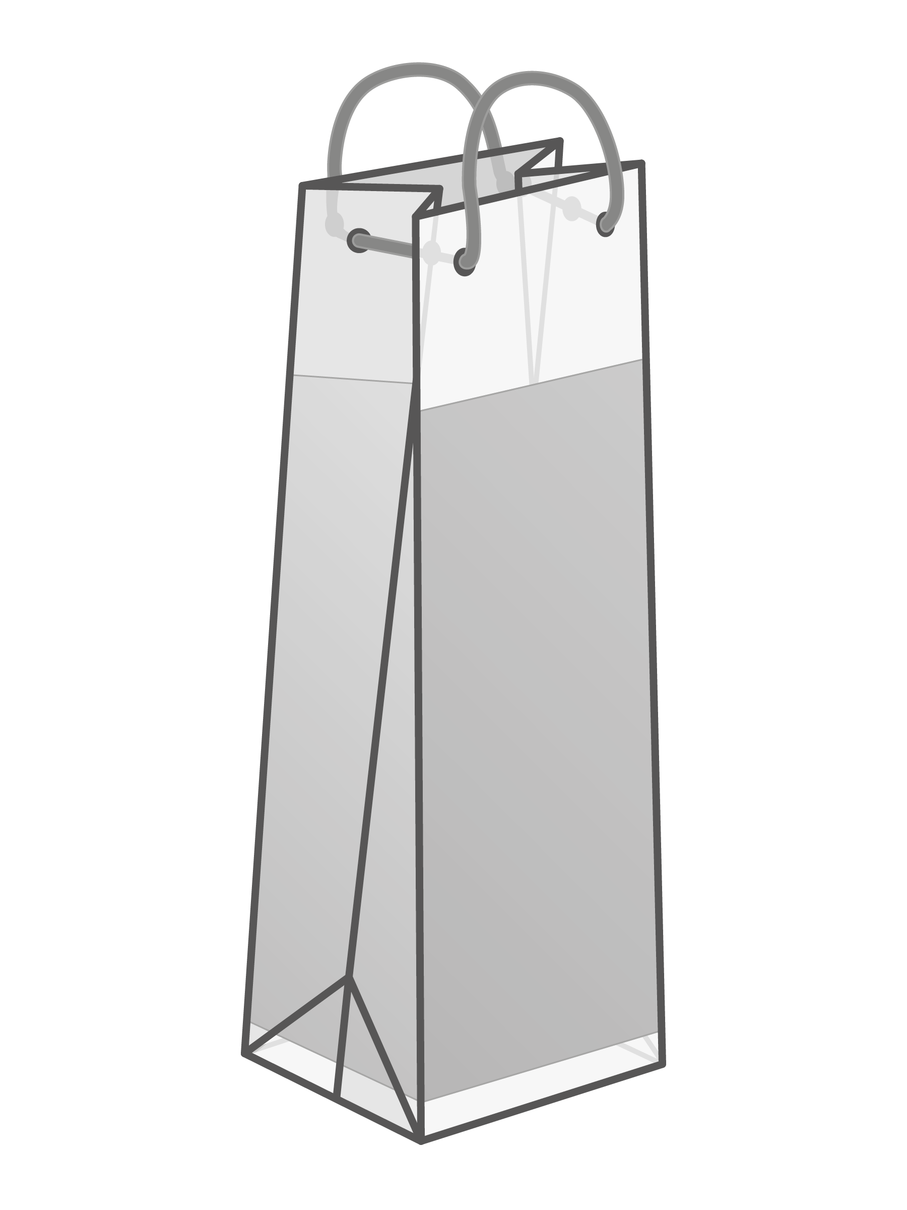 Transparante wijntas met insert (100 x 380 x 90 mm)