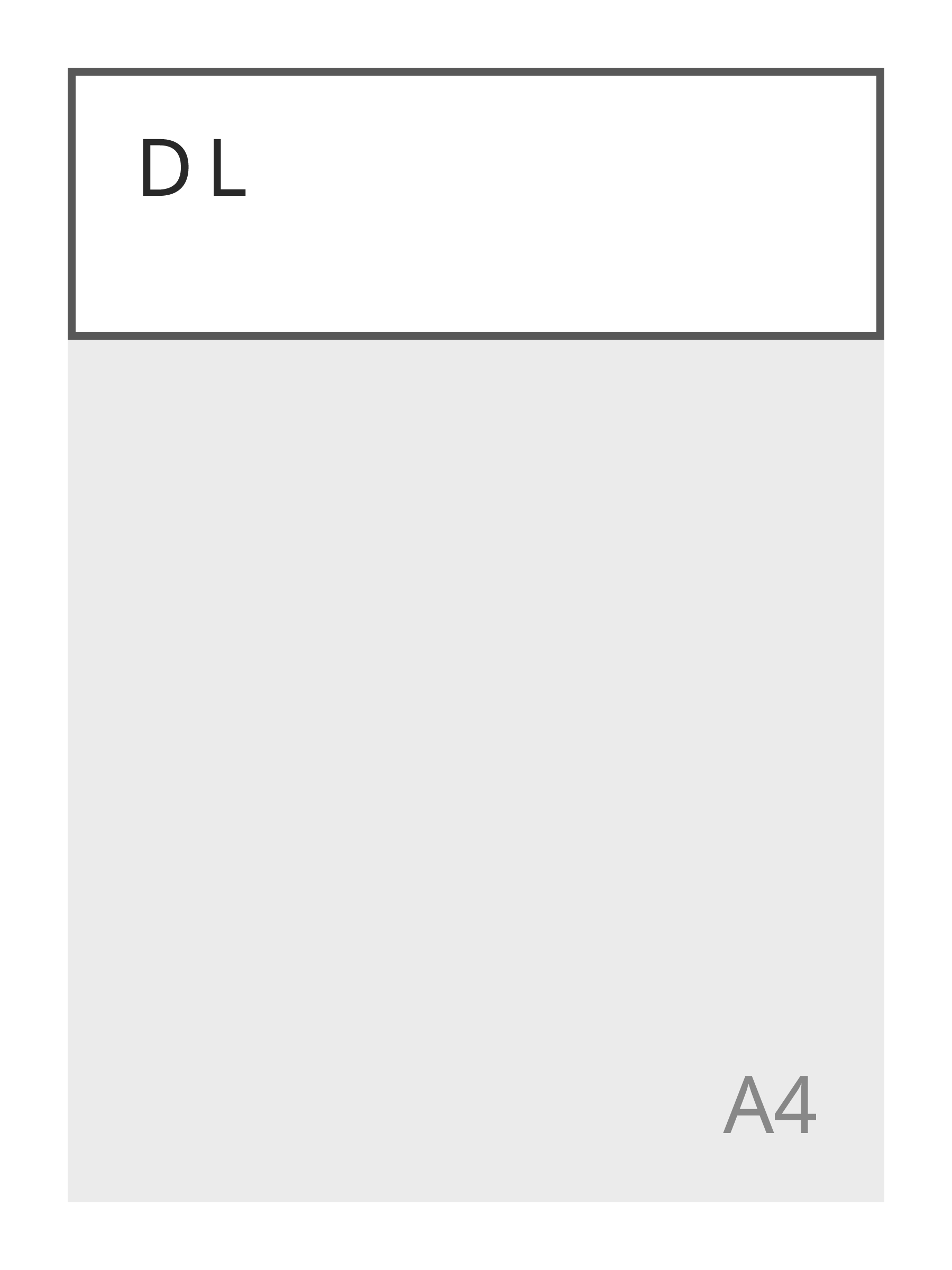 Din large paysage (210 x 98 mm)