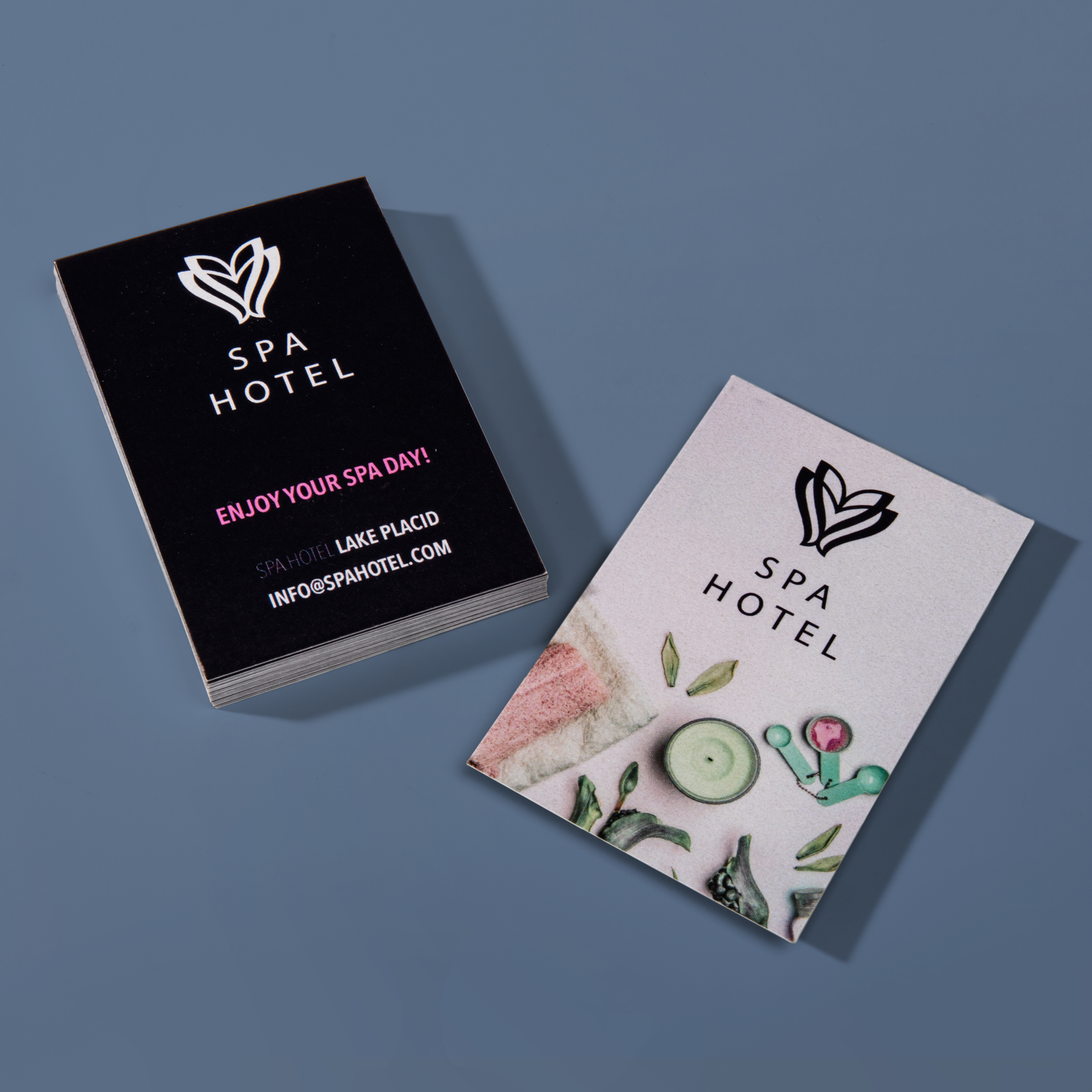 Luxe vistekaartjes Ice silver bedrukken