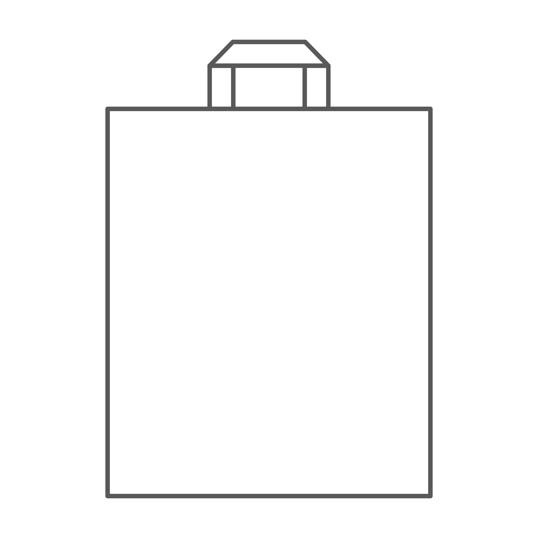 Sac en plastique avec poignée