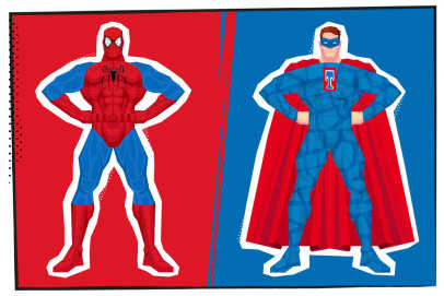 Tout comme les marques, les super-héros ont leur propre identité , des slogans et des Unique Super Powers. Découvrez comment créer votre propre super marque !