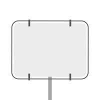 Panneau horizontal (65 x 48 cm) sur pied de 140 à 200 cm