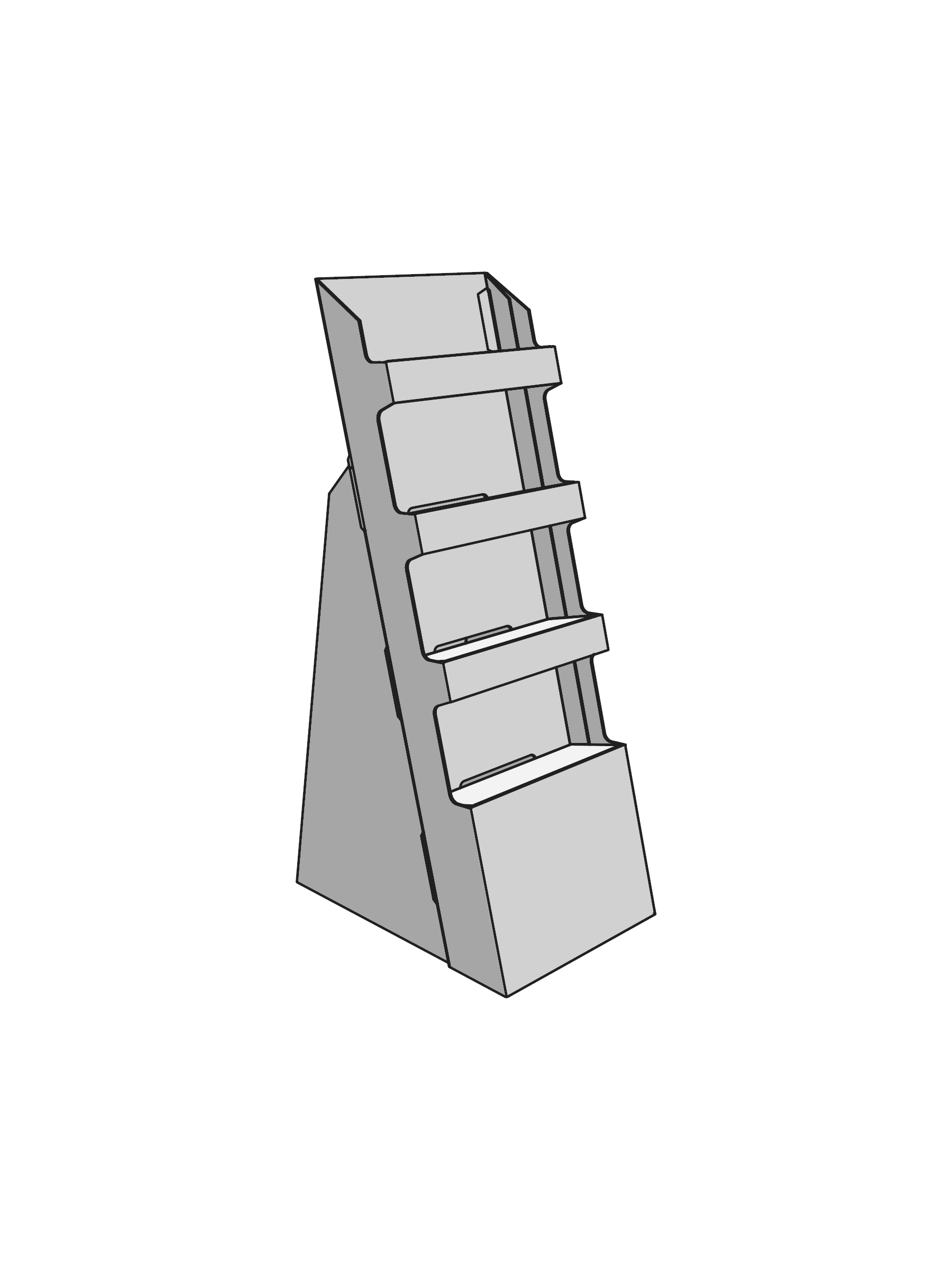 Productdisplay 4 schappen