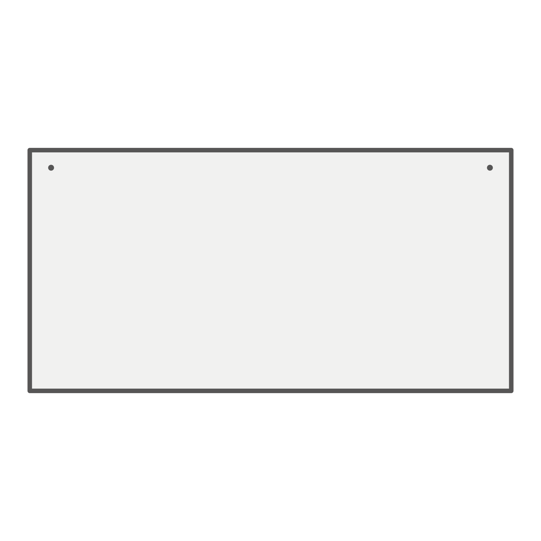 Rectangle L (100 x 50 cm)