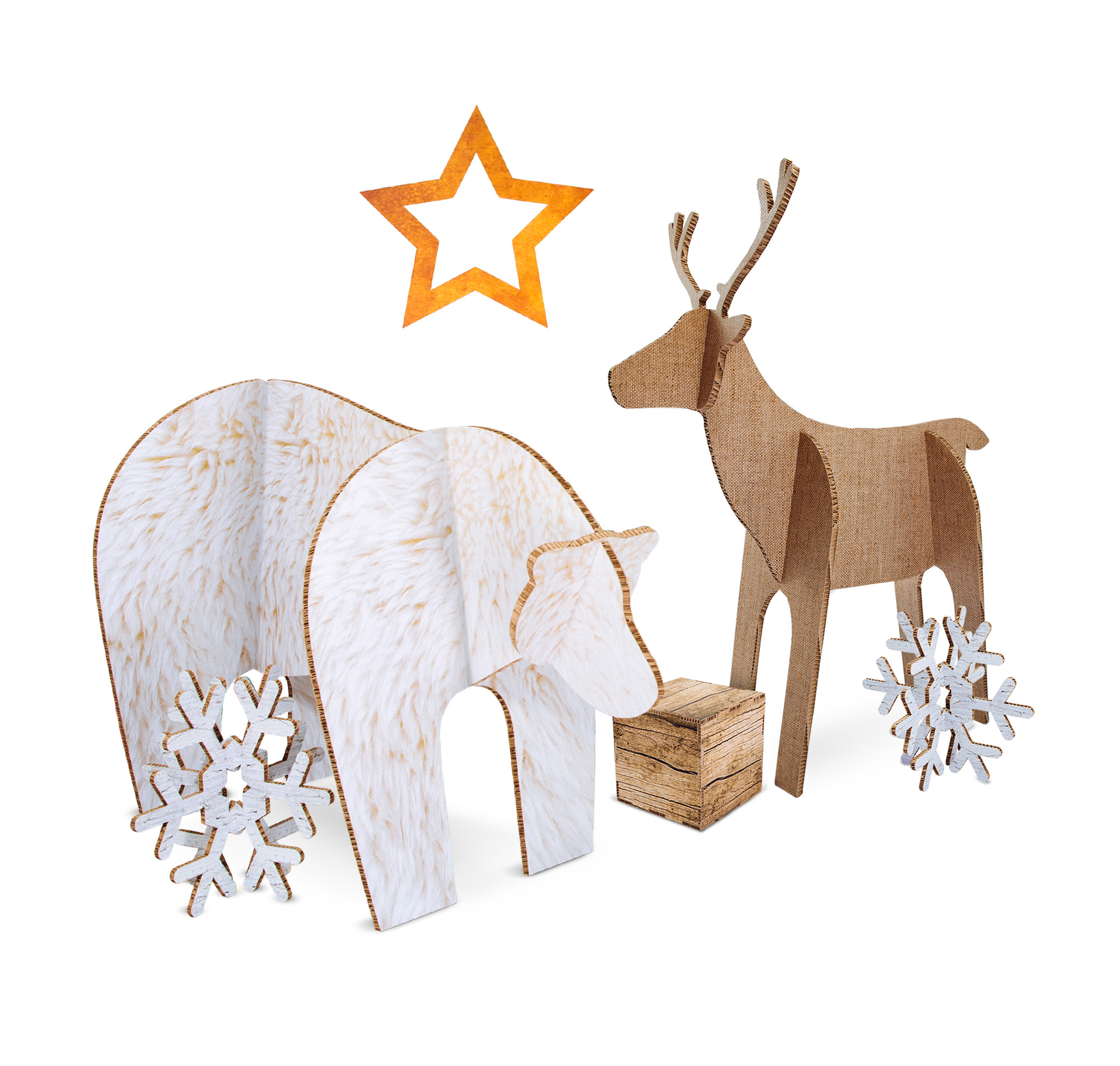 Decoratiemateriaal, Kerst: Monokleur