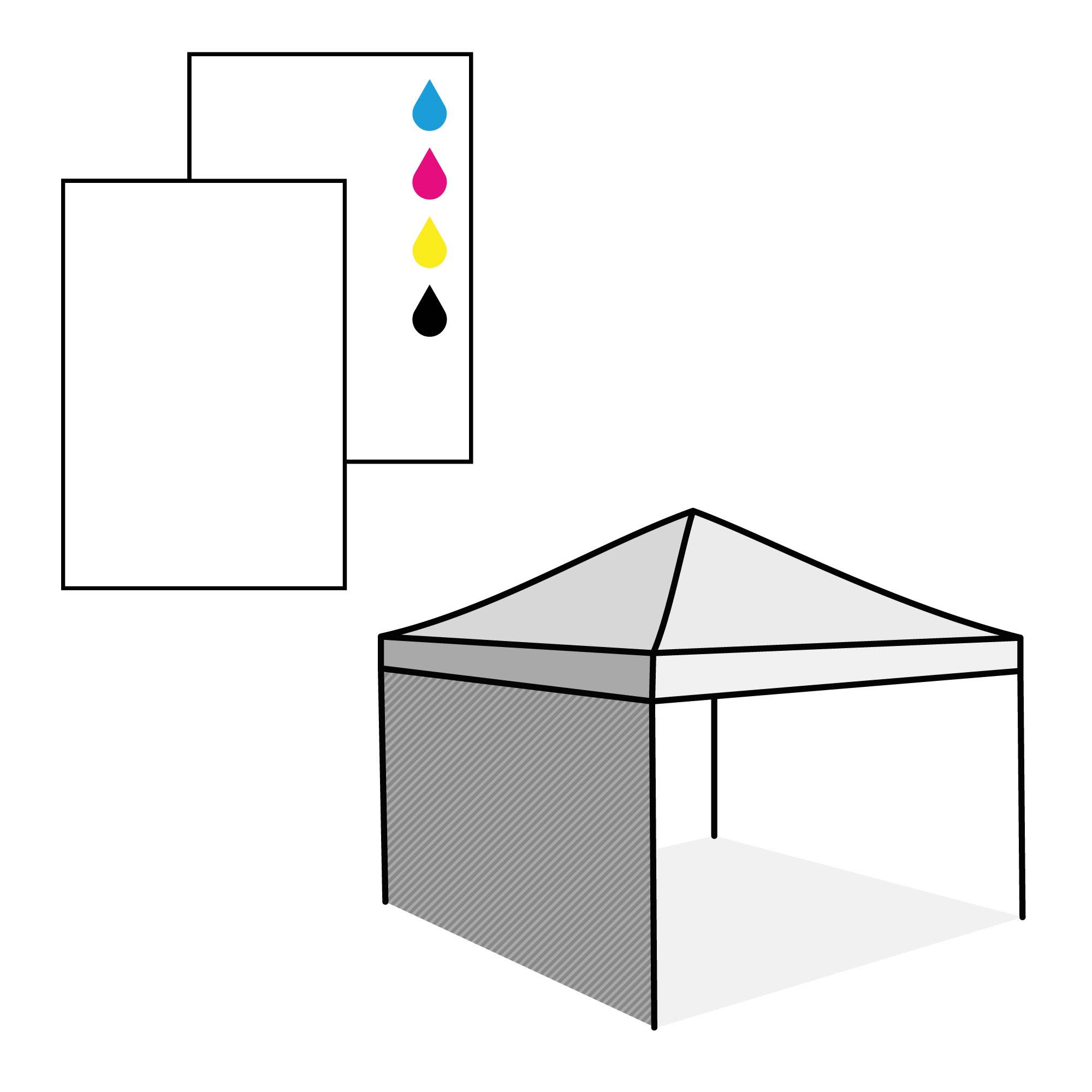 Paroi complète, impression du côté extérieur