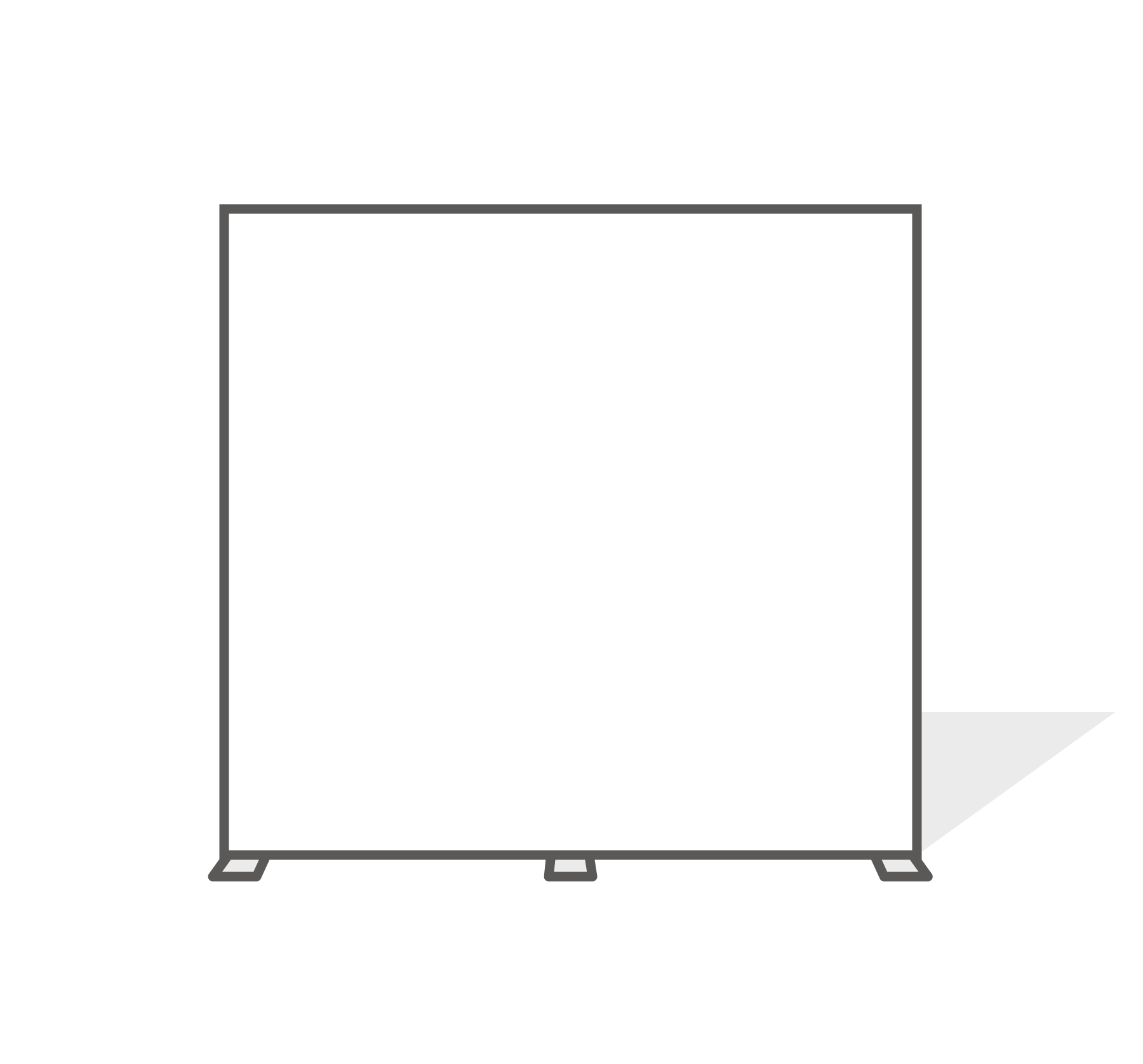 Cadre sur pied, 44 mm d'épaisseur