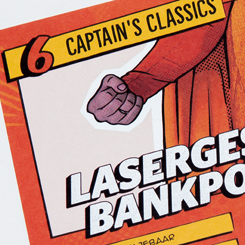 Lasergeschikt bankpost wit