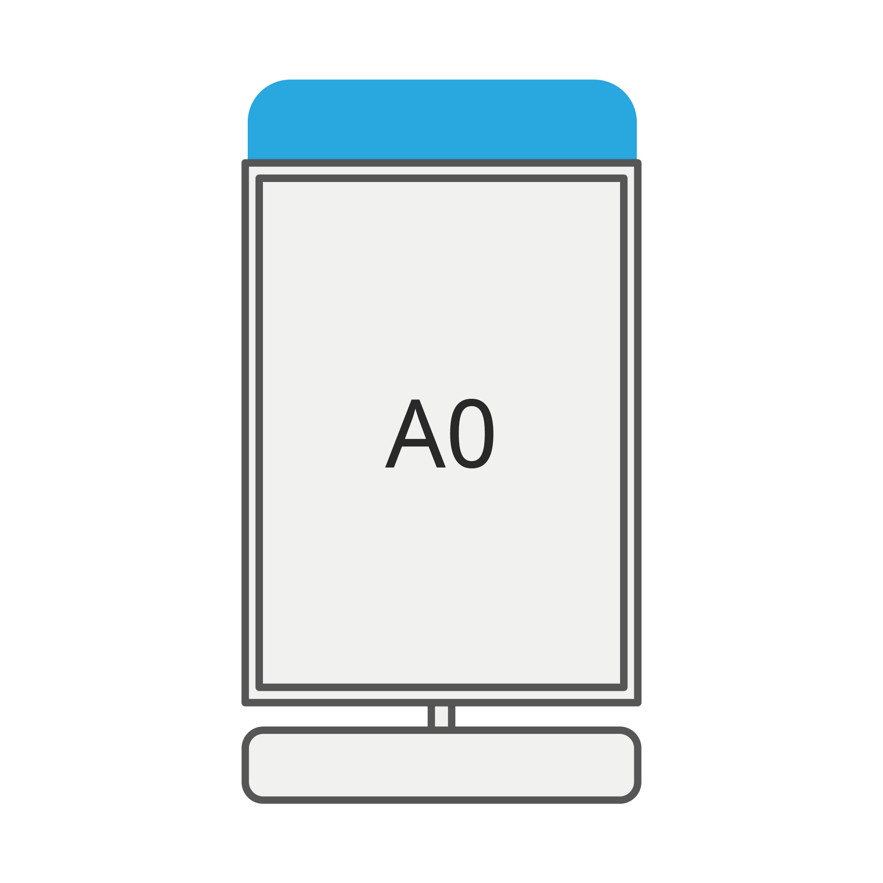 A0 - Bandeau aux coins arrondis