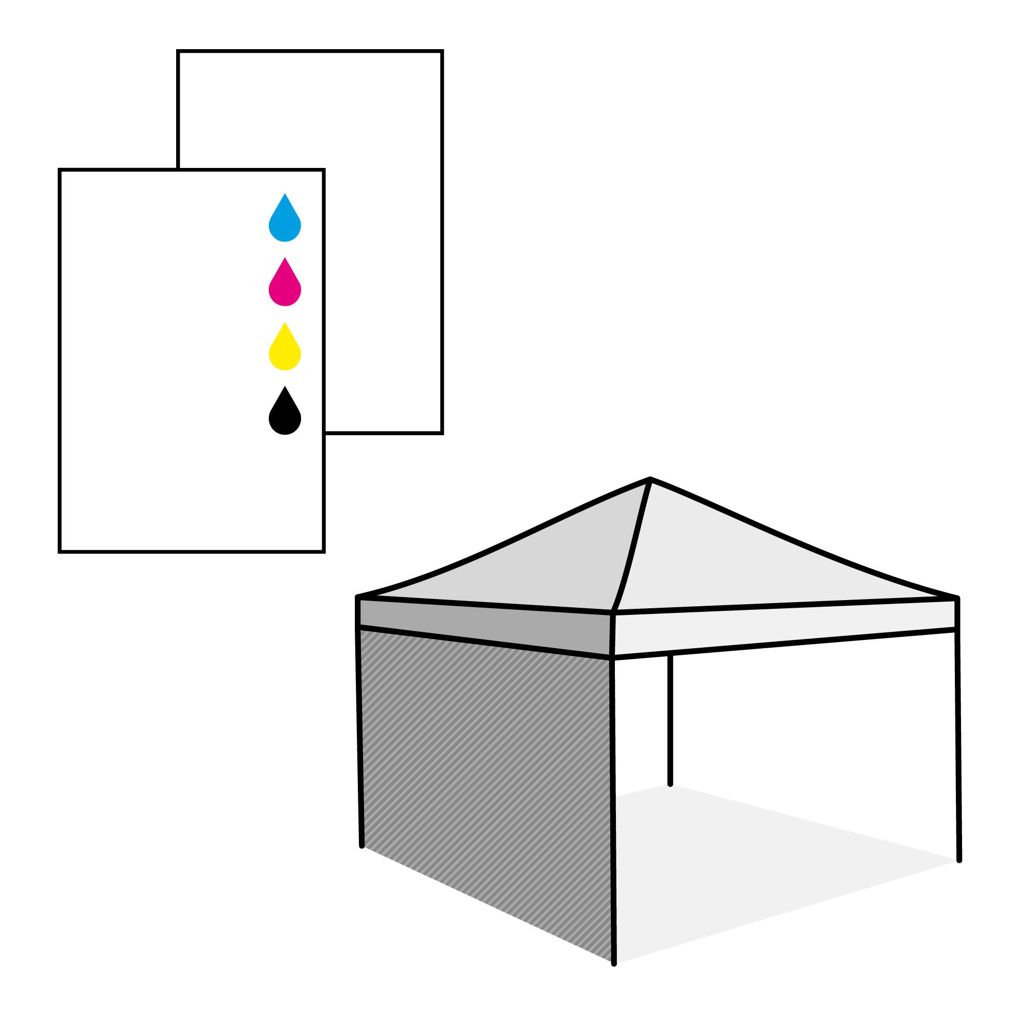 Paroi complète, impression du côté intérieur