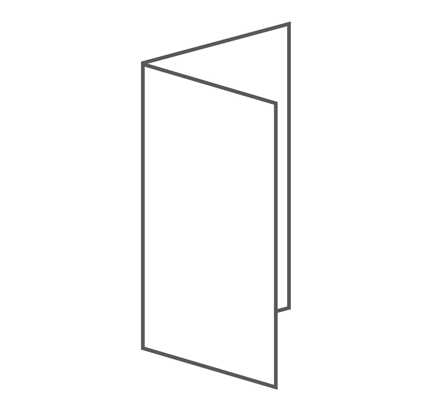 Carte double, portrait (55 x 85 mm)