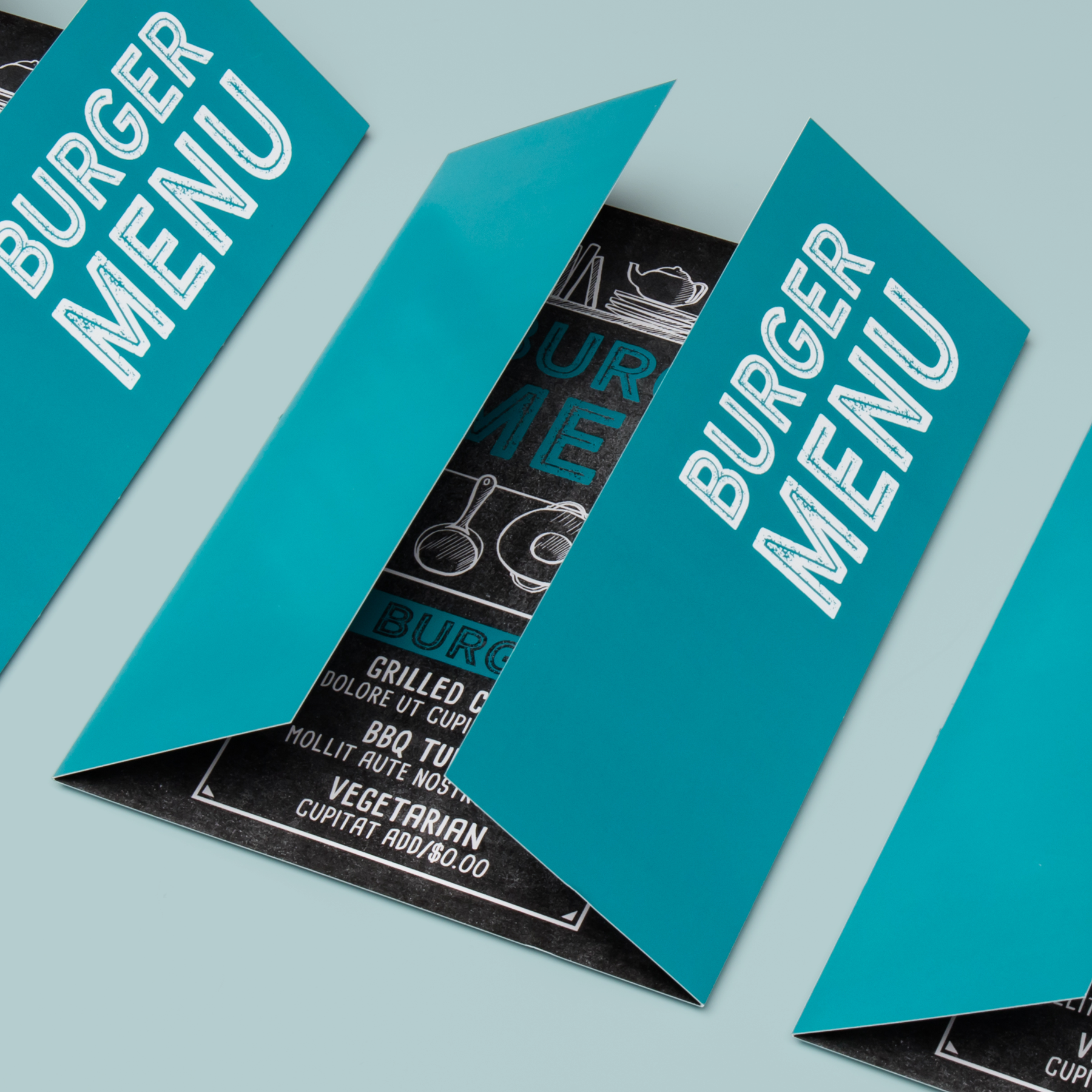 Menukaarten Luikvouw bedrukken