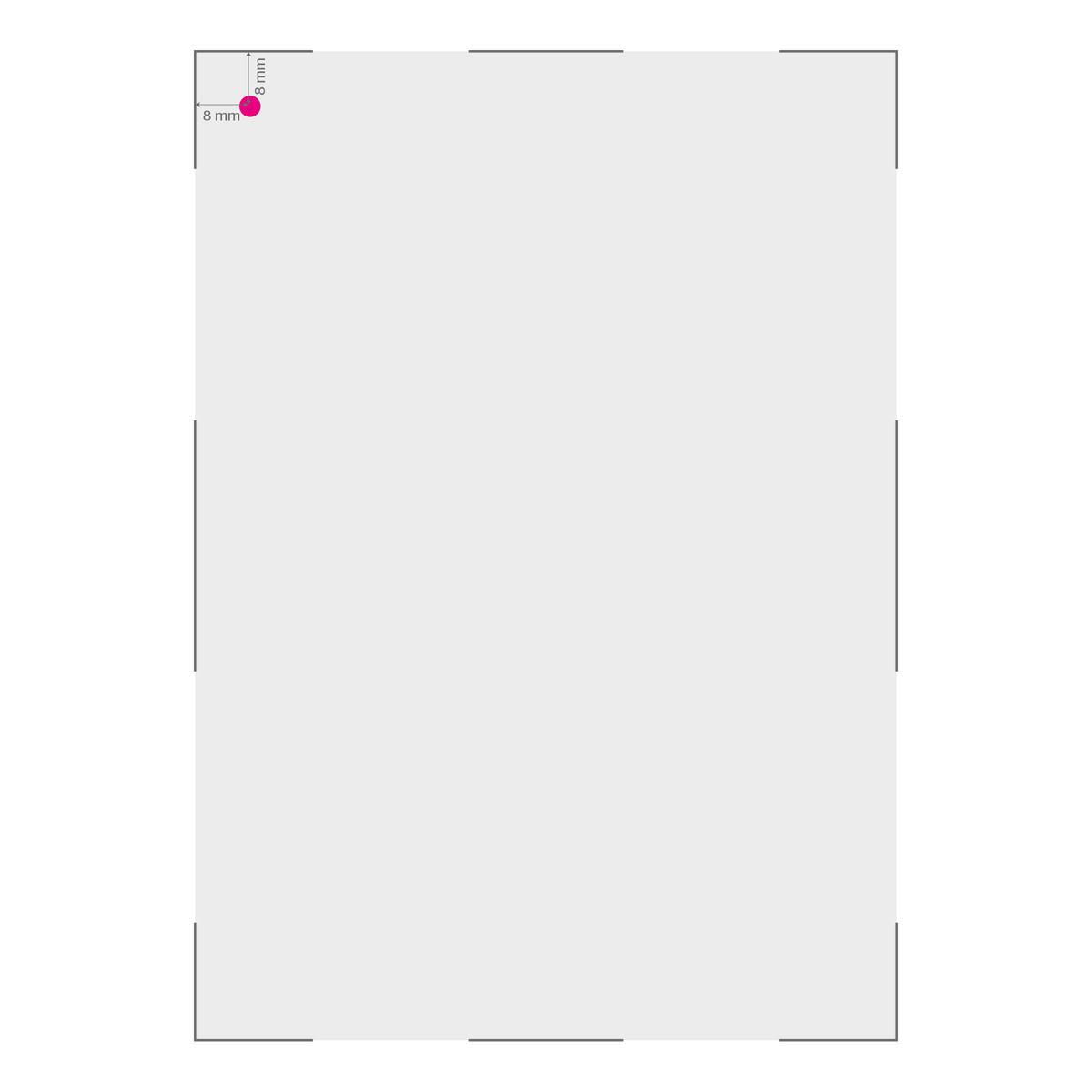 1 boorgat linksboven 6mm staand