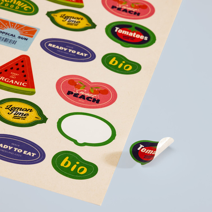 Voedselstickers bedrukken | Biologisch afbreekbaar | Printdeal.be
