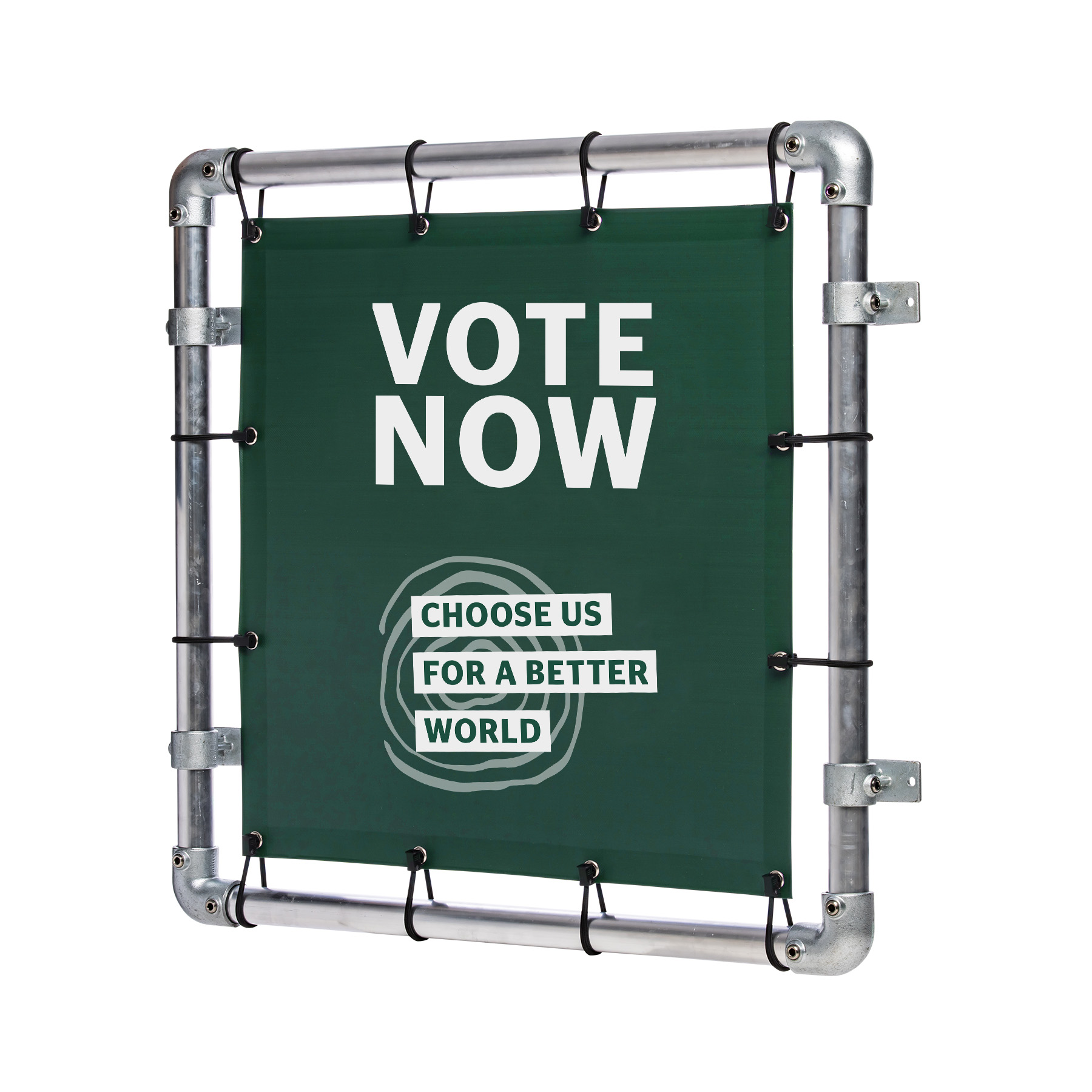 verkiezingen duurzaam-spandoek