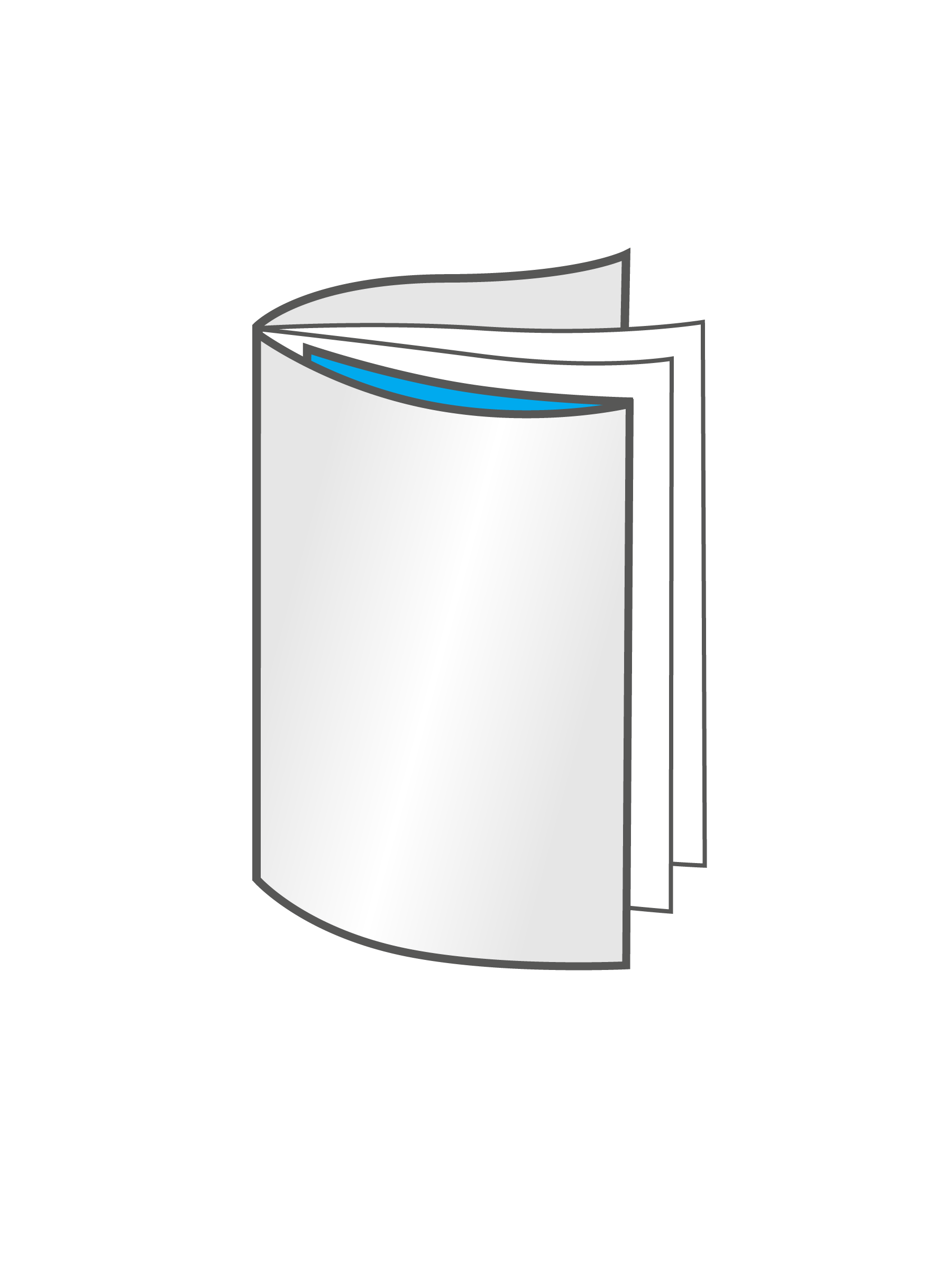 Avec rabat avant 300 g/m² mat