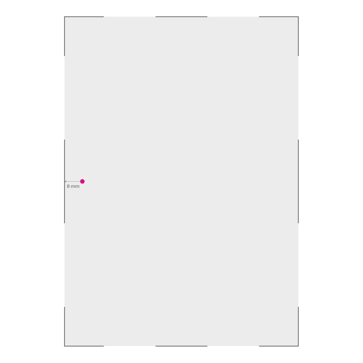 1 boorgat linksmidden 4mm staand