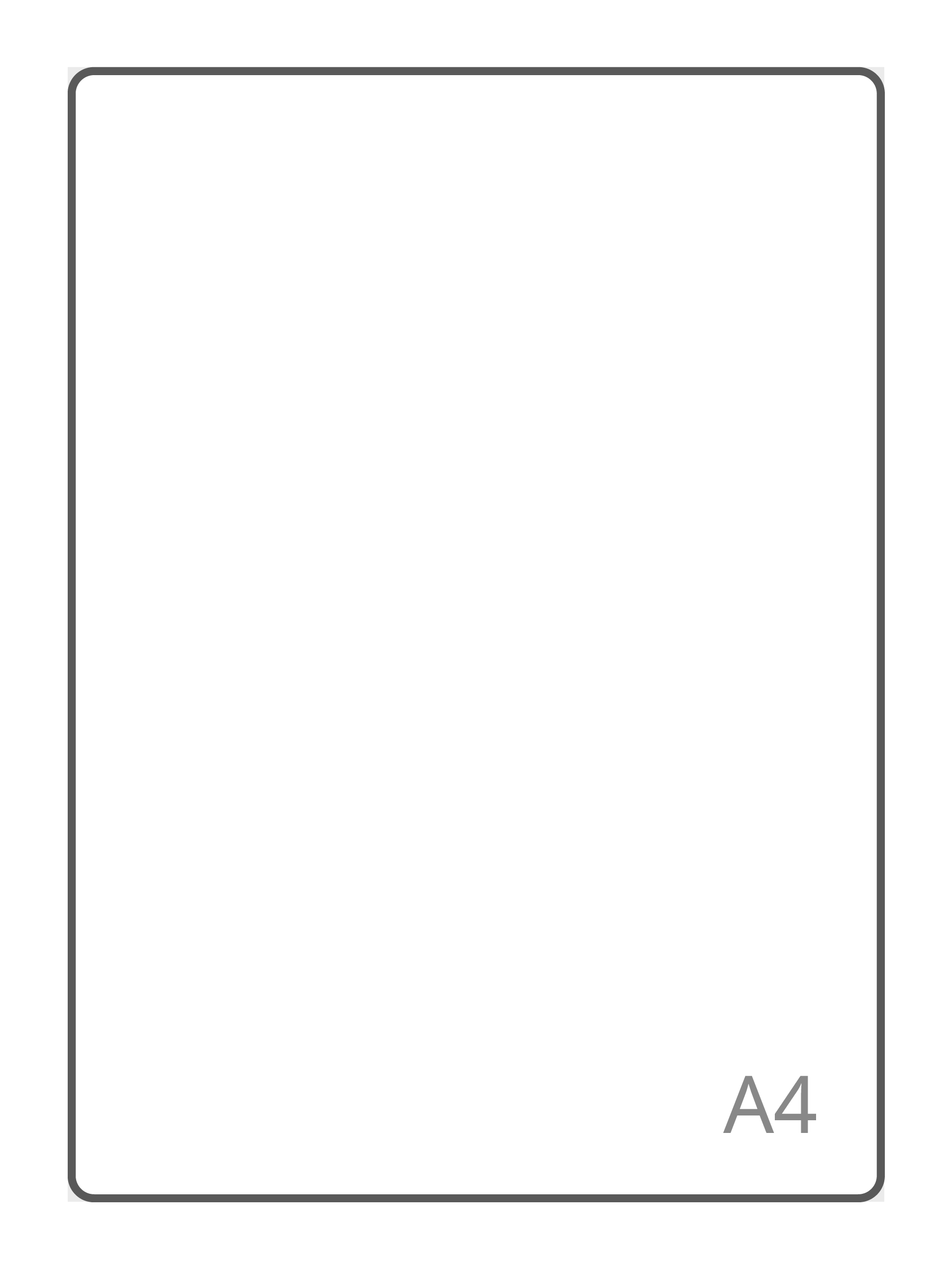 Rectangulaire A4 210 x 297 mm