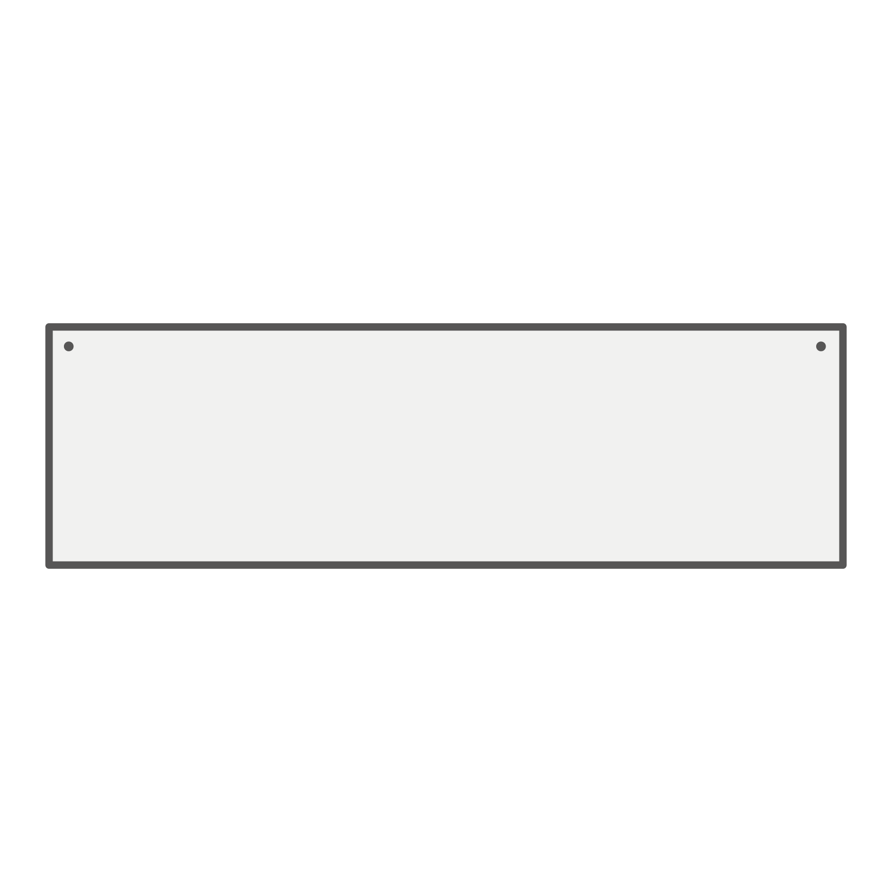 Rectangle M (100 x 30 cm)